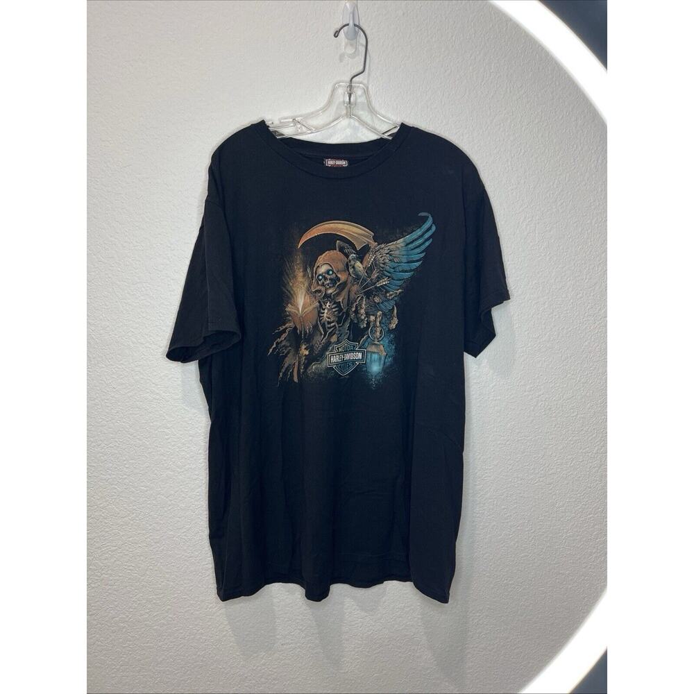 HARLEY DAVIDSON MENS LARGE BLACK T SHIRT HD Hawaii Maui MOTORCYCLES